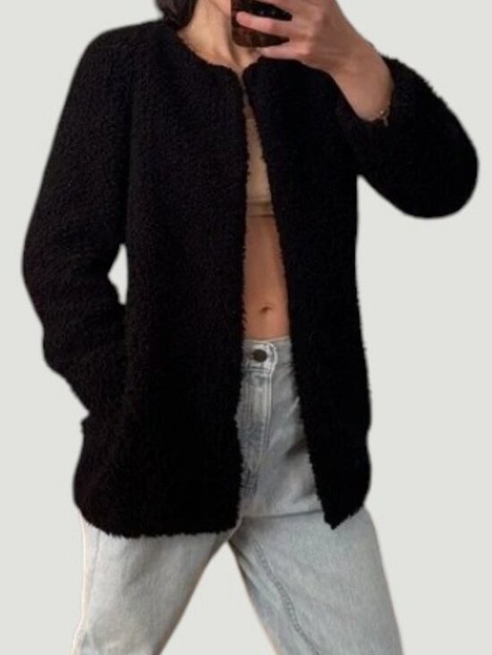 Wilfred Jackets & Blazers - Wilfred Laboratoire teddy coat black women's size XS